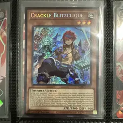 Konami Yu-Gi-Oh! Crackle Blitzclique CORI-EN012 Secret Rare Holo 1st EN - Image 1