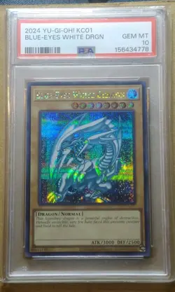 YU-GI-OH! PSA 10 KC01 Blue-Eyes White Dragon Kaiba 25th Anniversary Briefcase - Image 1