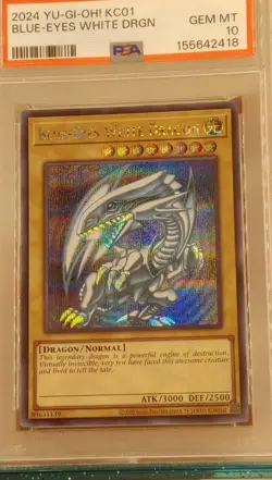YU-GI-OH! PSA 10 KC01 Blue-Eyes White Dragon Kaiba 25th Anniversary Briefcase - Image 4