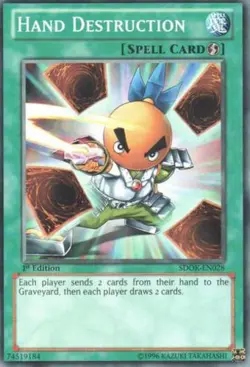 HAND DESTRUCTION - (SDOK-EN028) - Common - 1st Edition - Yu-Gi-Oh - Image 1