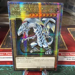 YuGiOh BLUE-EYES WHITE DRAGON | LC01-EN004 Quarter Century Secret Rare NM QCR - Image 1