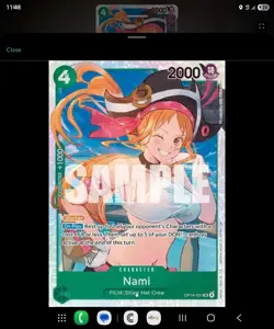 Nami OP14 031 FOIL SR ONE PIECE THE AZURE SEA'S SEVEN TCG - Image 1