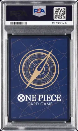 2024 ONE PIECE JAPANESE OP10-ROYAL BLOOD MANGA ALTERNATE ART TRAFALGAR LAW PSA 9 - Image 2