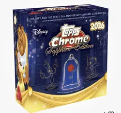 2026 Topps Chrome® Disney Sapphire Edition ✅ Hobby Box ✅ SEALED - PRESALE - Image 1