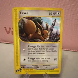 Pokemon TCG Eevee 75/147 Aquapolis Common Regular Unlimited 50HP ENG 2002 - Image 1