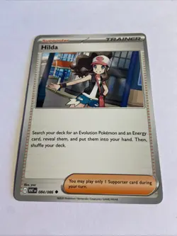 Pokemon TCG Hilda White Flare Trainer Card 084/086 - Image 1
