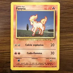 Ponyta 60/102 SET Base POKEMON Card Carta ITA Italian Unlimited Played - Image 1