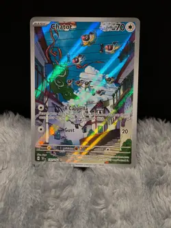 Pokemon TCG Chatot Card SV05: Temporal Forces, Illustration Rare, Card 181/162 - Image 1
