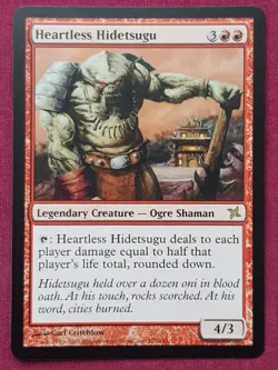 Magic The Gathering BETRAYERS OF KAMIGAWA HEARTLESS HIDETSUGU red card MTG - Image 1