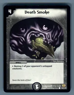 Duel Masters 2004 WotC Death Smoke #53/110 7 Total Card Light Play Common - Image 2