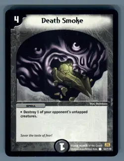 Duel Masters 2004 WotC Death Smoke #53/110 7 Total Card Light Play Common - Image 4