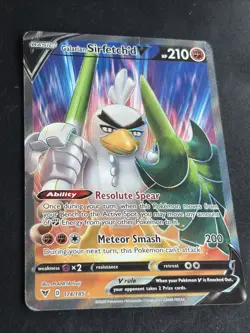 Galarian Sirfetch'd V 174/185 Full Art Ultra Rare Holo Pokemon Card TCG Played - Image 1