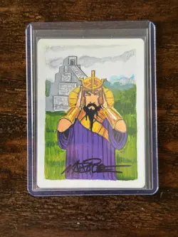 Ancestral Recall MTG Magic Original Art Sketch Card from artist Mark Poole - Image 1