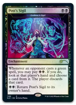 Post's Sigil - Leshrac's Sigil (Post Malone) #1188 (Foil) NM Secret Lair Drop - Image 1