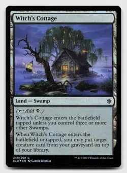 Witch's Cottage 249 Common Throne of Eldraine Magic: The Gathering Foil NM - Image 1