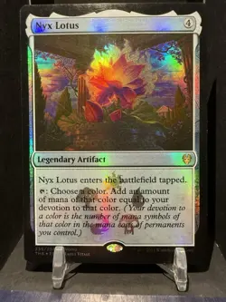 MTG Nyx Lotus FOIL Promo *LP* Theros Beyond Death Legendary Artifact - Image 1