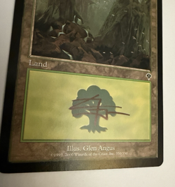 SIGNED Glen Angus Invasion Forest 350 Magic The Gathering MTG Autograph - Image 2
