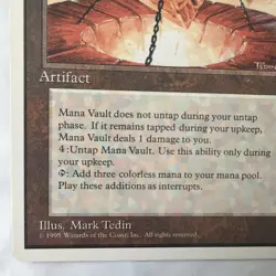 Mana Vault MTG Magic the Gathering 4th Edition Litely Played See Pics - Image 5