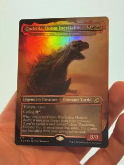 1X FOIL Godzilla, Doom Inevitable BORDERLESS MINT MTG Magic Ikoria Godzilla - Image 2