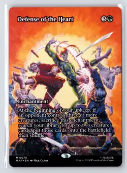 Defense of the Heart (Borderless) #76 Marvel Universe Eternal-Legal Magic MTG - Image 1