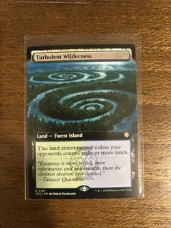 1x Turbulent Wilderness MTG Commander: Secrets of Strixhaven Extended Nonfoil NM - Image 1