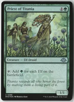 Priest of Titania (286) - Foil - Modern Horizons 3 (MH3) - NM - Image 1