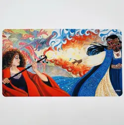Official Ultra Pro Hydroblast Pyroblast Playmat Kaja Foglio MTG TCG Magic Rare - Image 1