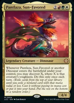 Mint/Near-Mint, English - 1 x MTG Pantlaza, Sun-Favored - Foil Commander: The Lo - Image 1