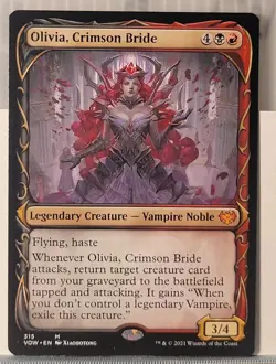 Mtg OLIVIA, CRIMSON BRIDE SHOWCASE NM Crimson Vow 315 -Argo- - Image 1