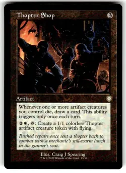 Thopter Shop (Extended Art) Commander: the Brothers' War Regular MTG - Image 1