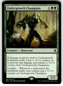 Undergrowth Champion 197 Mythic Battle for Zendikar Magic: The Gathering NM - Image 1