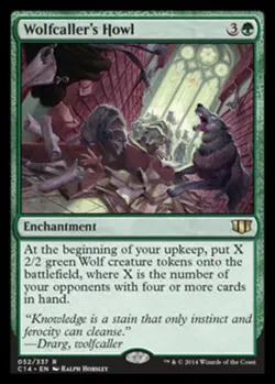 MTG Wolfcaller's Howl, Commander 2014, Heavily Played, English - Image 1