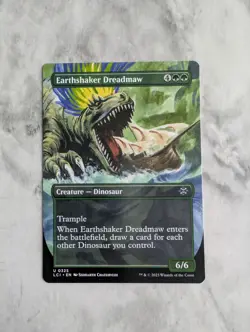 Earthshaker Dreadmaw (Borderless) | MTG LCI Ixalan | Green Dinosaur Trample | NM - Image 1