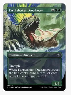 Earthshaker Dreadmaw (Borderless) | MTG LCI Ixalan | Green Dinosaur Trample | NM - Image 2