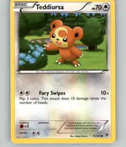 Teddiursa 75/101 Common Plasma Blast Pokemon Near Mint NM - Image 1