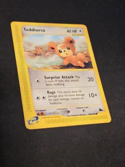 Pokemon TCG Teddiursa 109 Skyridge Near Mint (non-holo) - Image 2