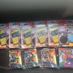 Pokemon 2 Pack Blister Sealed Latios Promo Lot of 5 + 4 Phantasmal Mini Ports - Image 1