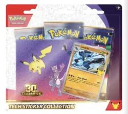 2 Packs Of Pokemon Center 30th Anniversary Celebration Tech Sticker PREORDER - Image 2