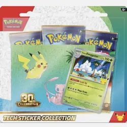 2 Packs Of Pokemon Center 30th Anniversary Celebration Tech Sticker PREORDER - Image 3