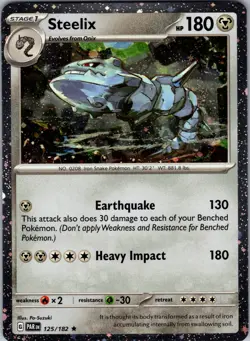 Steelix (Cosmos Holo) 125/182 Rare Miscellaneous Cards & Products Pokemon NM - Image 1