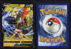 Tapu Koko V 072/202 Holo V Rare Sword & Shield Pokemon NM - Image 3