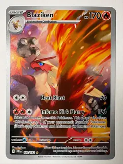 Blaziken 192/182 Illustration Rare Destined Rivals Pokemon Holo Near Mint - Image 1