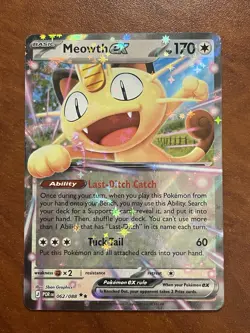 Pokemon TCG-Meowth EX-Holo-Perfect Order- 062/088-NM - Image 1