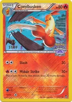 Lightly Played Combusken - 13/111 - (Arena Cup Championships) (Staff) Pokemon Le - Image 1