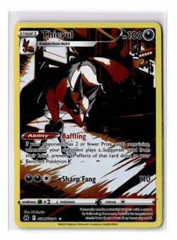 Thievul - GG17/GG70 SWSH Crown Zenith Galarian Gallery Holo - NM - POKEMON TCG - Image 1