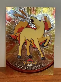 Topps Chrome Pokemon 2000 Ponyta #77 Foil NM - Image 1
