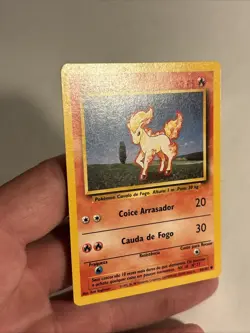 vintage Ponyta 60/102 WOTC Base Set Pokemon Card Portuguese edition rare - Image 3
