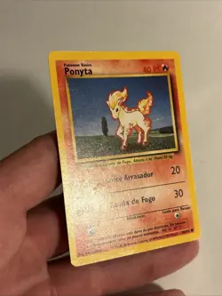 vintage Ponyta 60/102 WOTC Base Set Pokemon Card Portuguese edition rare - Image 4