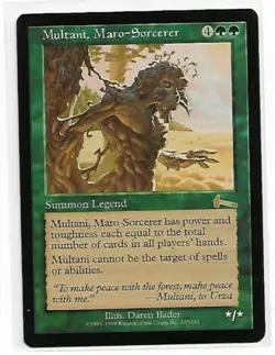 MTG ~ 1x Multani, Maro-Sorcerer ~ Urza's Legacy LP - Image 1