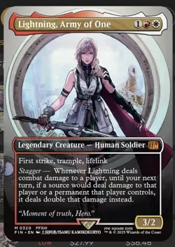 Lightning, Army of One (Borderless) (0320) Final Fantasy Regular - Image 1